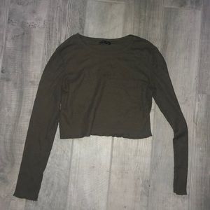 Long sleeve crop top